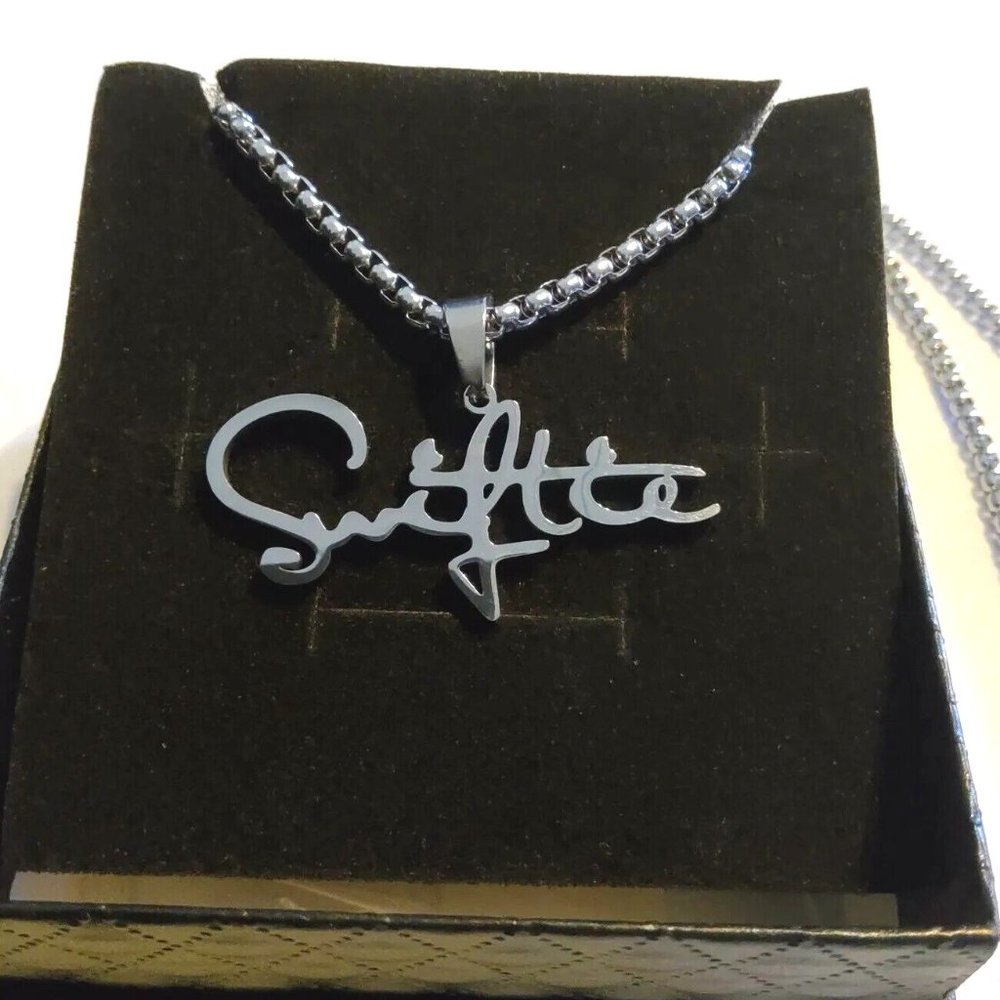 Taylor Swift Theme Song Fans 24" Necklace Swiftie Stainless Steel Silver